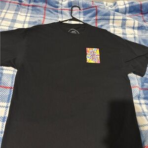 Anti Social Social Club Black Graphic T-Shirt what a trip no vacation tee